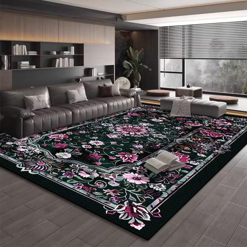 Ковер на пол для кухни в ретро европейском стиле Нескользящие ковры для украшения гостиной Домашние ковры большой площади Коврик для ковра для пола