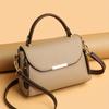 Retro Flap Handbag For Women, Color Contrast Crossbody Bag, Fashion Multi Layer Purse With Top Handle