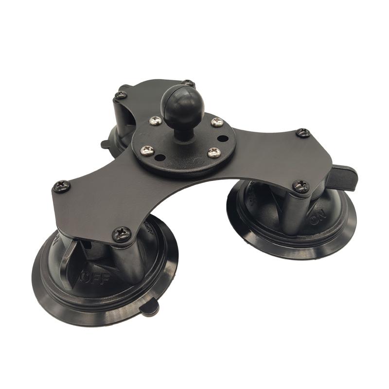 1 1.5 Inch Twist Lock Dual Triple Vacuum Suction Cup Phone Holder Car Windshield Truck Camera Suction Cup Mount with Ball Base