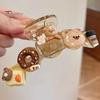 Women Hair Claw Cartoon Biscuits Decor Anti-slip Teeth Strong Grip Hair Clip Large Size Back Head Hair Clamp