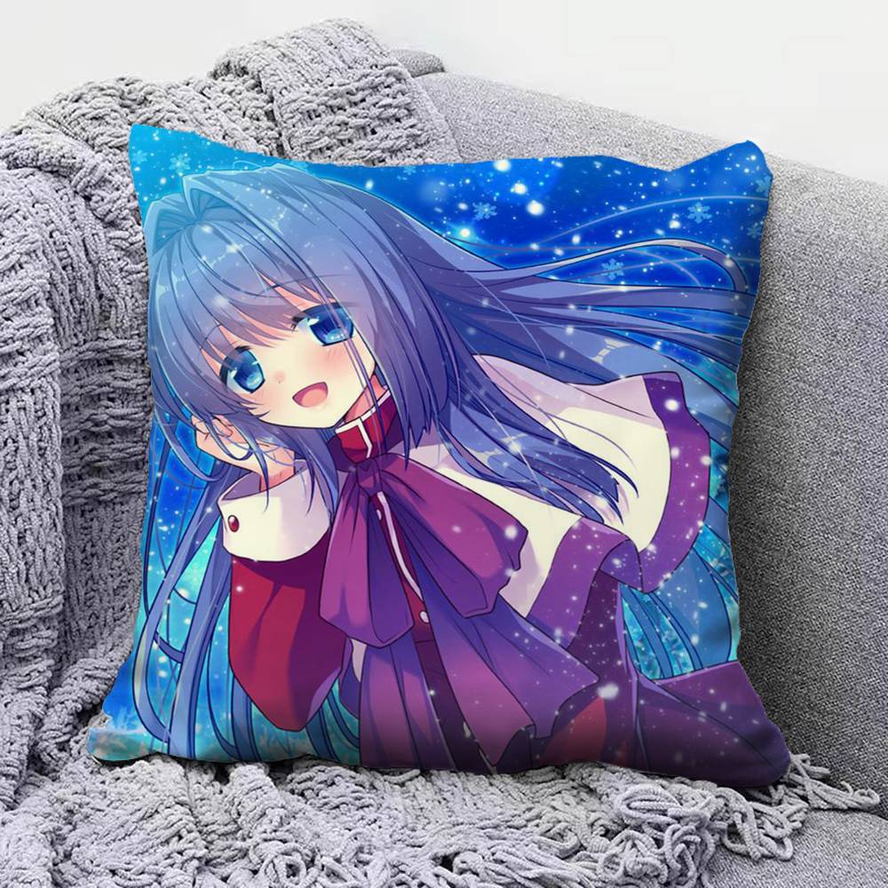 Чехлы для подушек с изображением девушек из игры и аниме Kanon, Чехлы для диванных подушек для дома и Декоративные на заказ