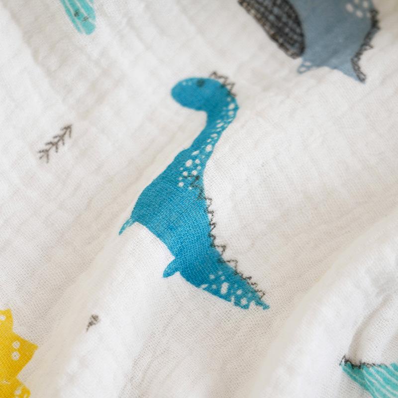 Spring Summer Baby Hooded Cloak Bath Towel Four Layers Crepe Children Hooded Gauze Wear Cotton Cloak