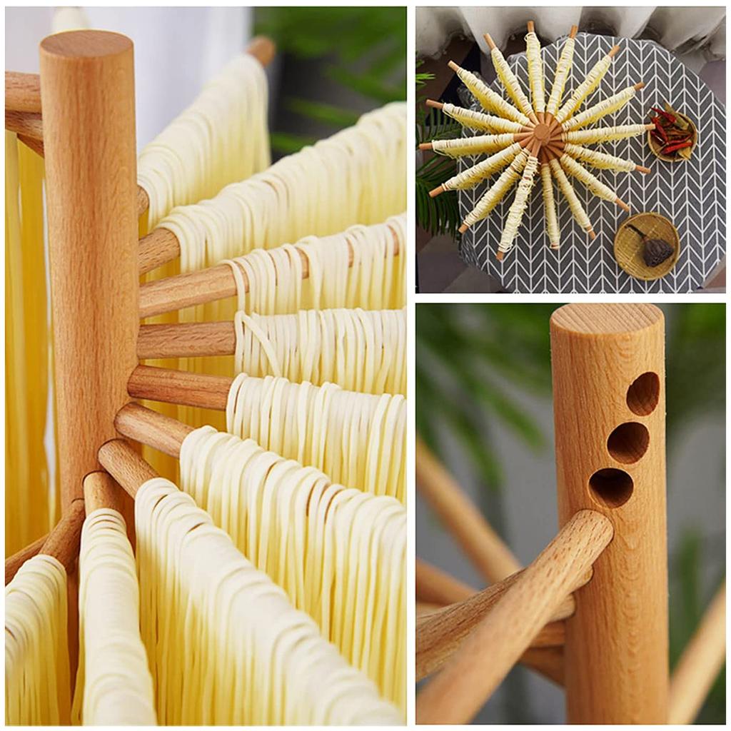 New Pasta Drying Rack Wooden Spaghetti Dryer Stand Noodles Drying Holder Hanging Racks Cooking Pasta Tools Kitchen Gadgets