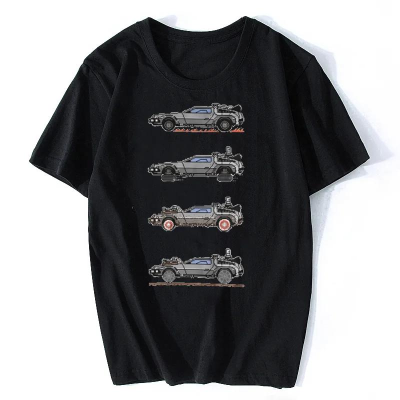 Brand Clothing Tees Casual 88MPH UNISEX T-SHIRT Back To The Future Tribute Delorean Pixel T-Shirt Oversize Streetwear
