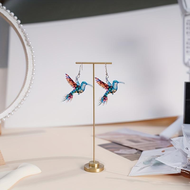 Элегантные серьги-колибри