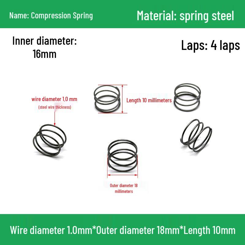 Сверхмощный Y-образный амортизатор с компрессионной пружиной, диаметр проволоки 1,0 мм, внешний диаметр 5-20 мм.