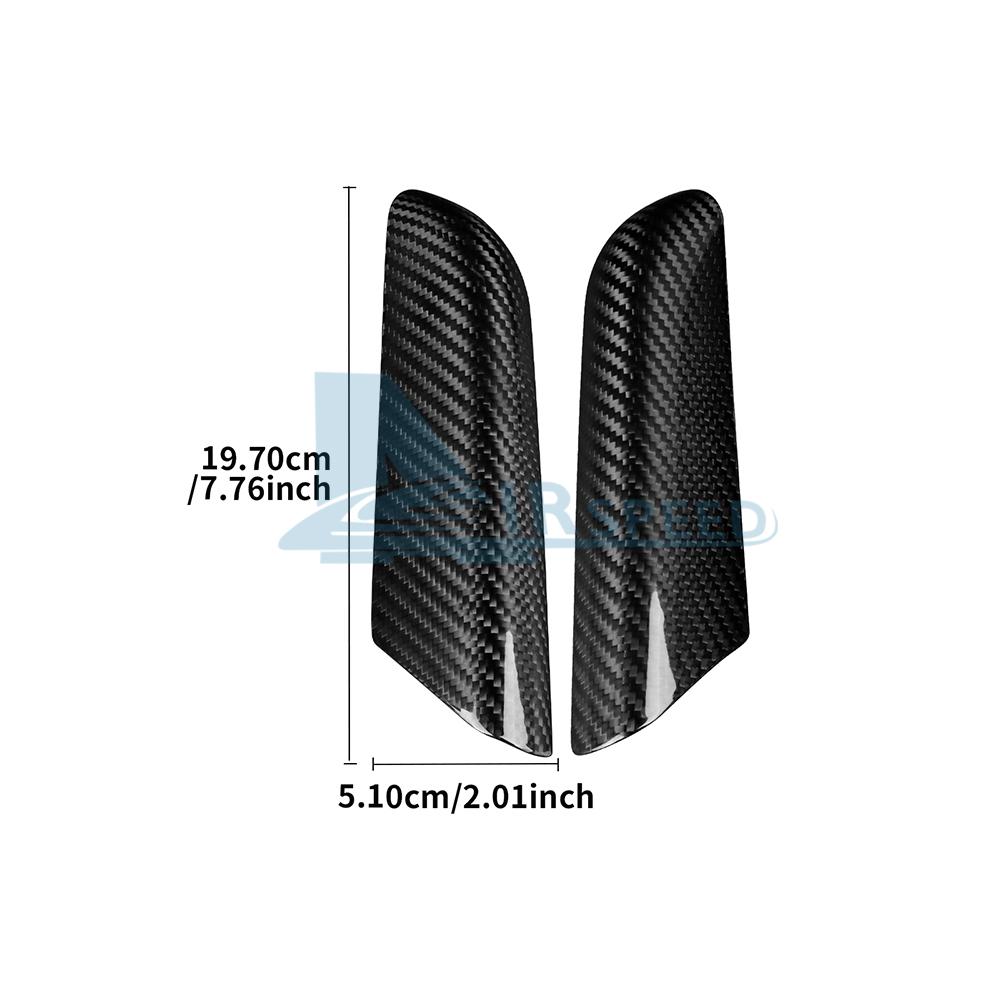 Real Hard Carbon Fiber Center Console Side Sticker for BMW Mini Cooper J01 EV E SE 2024 Electric Interior Panel