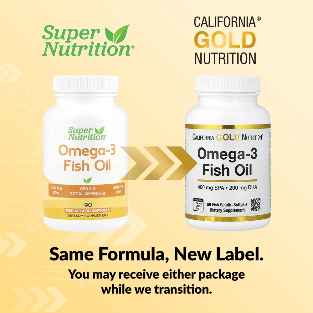 (Обновлено) California Gold Nutrition, Рыбий жир Омега-3, Триглицериды Vivomega, 1000 мг, 90 Рыбных желатиновых мягких капсул