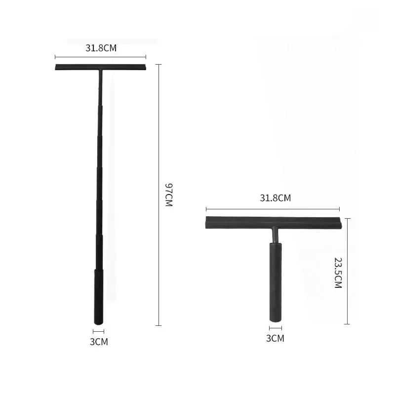 Telescopic Shower Squeegee Cleaner for Glass Door Wiper Scraper with Long Holder Bathroom Mirror Wiper Scraper Glass Cleaning