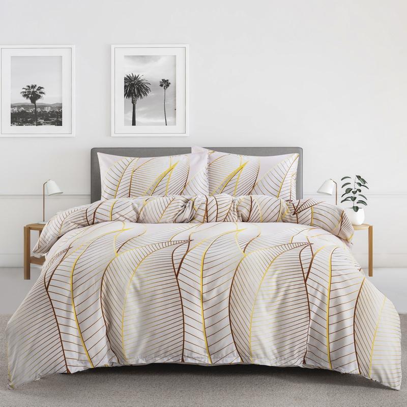 Abstract Geometric Duvet Cover Full Queen Size Wave Pattern Bedding Set Farmhouse Comforter Cover Microfiber Chevron Quilt Cover
