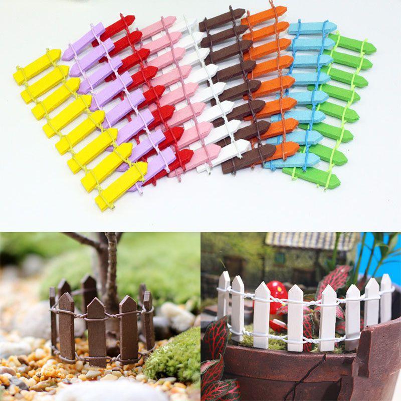 Очаровательный мини-заборчик из дерева для сказочных садов и домашнего декора, микроландшафта