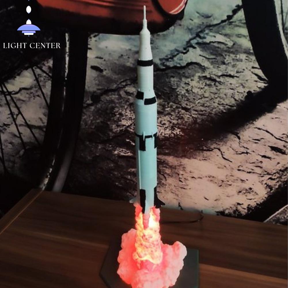 Ракетная лампа, настольные аксессуары, ночник, настольный декор, лампы для спальни, крутые лампы, комнатная лампа, крутые вещи, детская лампа, домашний декор