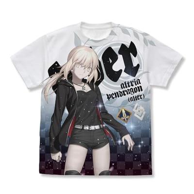 [Официальный] 2D COSPA Fate/Grand Order Сэйбер/Артория Пендрагон (Изменить) Король Темного Рыцаря версия. Футболка с полной графикой Shinjuku 1999 БЕЛАЯ Размер M