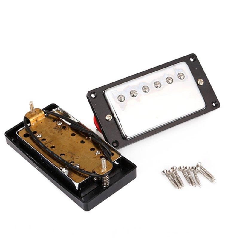 1 комплект хромированного звукоснимателя хамбакера для замены Gibson Les Paul