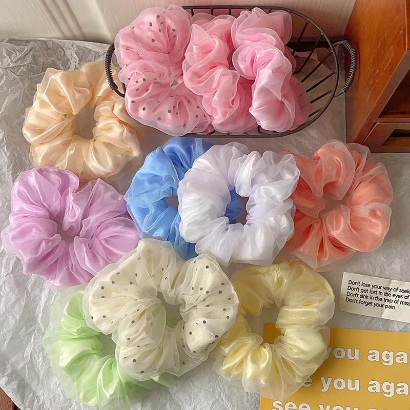 1pcs LED Luminous Hair Scrunchies Light Up Hair Scrunchies Elastic Light Women Girls Hair Bands for Halloween Christmas Party