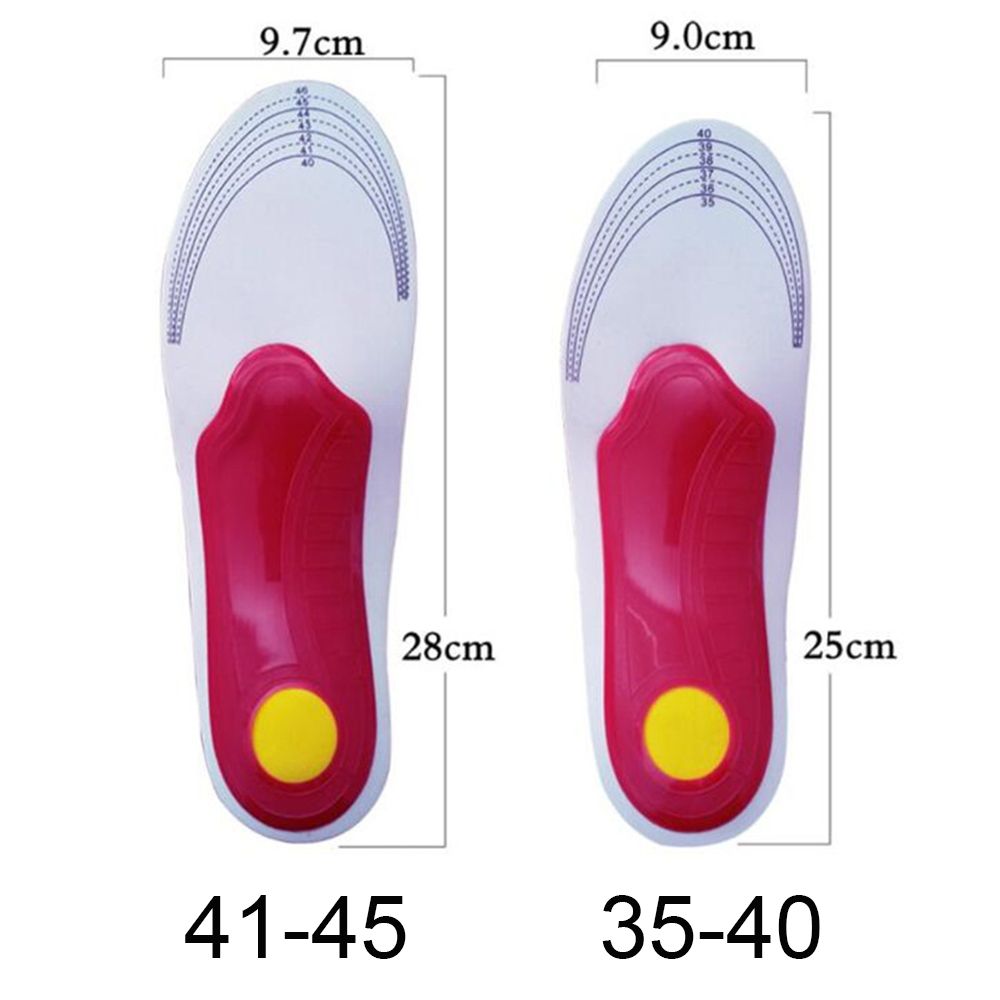 1Pair Sports Arch Support Comfortable Fasciitis Relief Foot Care Flat Feet Orthotic Insole