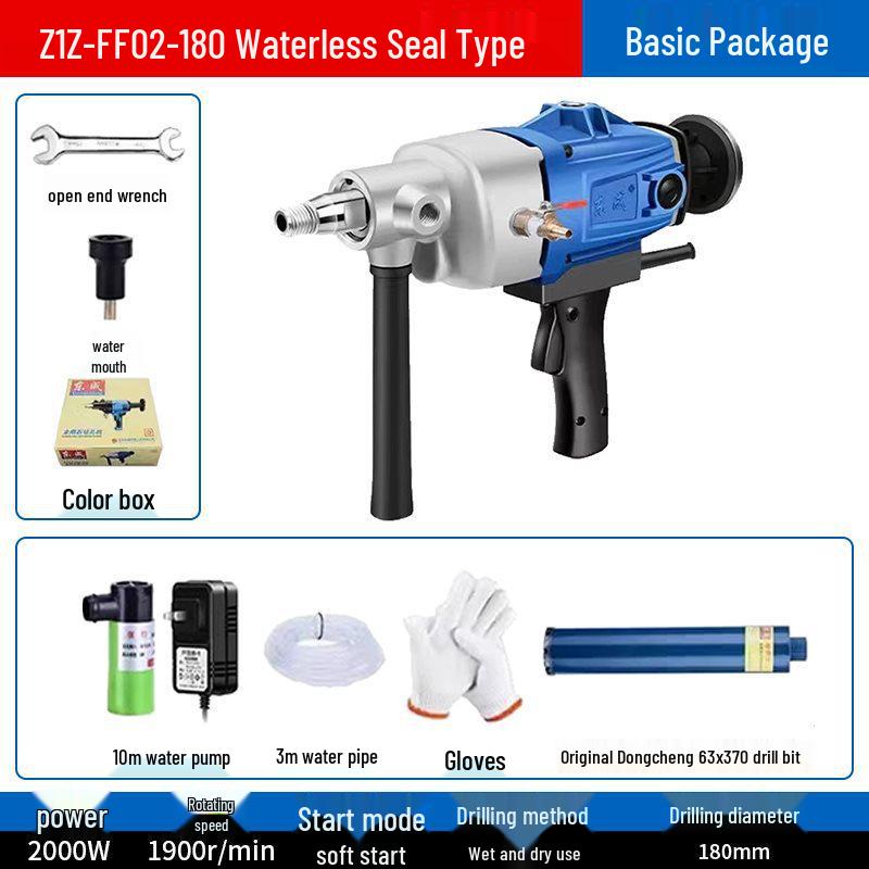 Diamond Core Drill for Concrete AC Vent Openings - Light-Duty Benchtop High-Power Machine