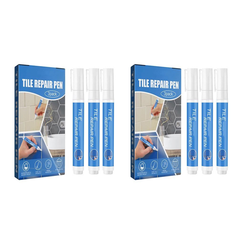 3 шт. маркер для затирки швов плитки, водостойкий краситель и герметик для затирки швов плитки, белый маркер для плитки