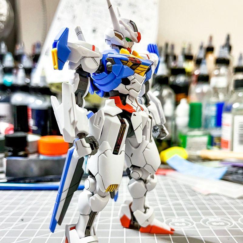 New HG 1/144 Model Animation AERIAL Action Figure Assembled Model Toy Block Collection Accessories Children's Toys Gift