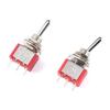 10Pcs/Set DIY Toggle Switch ON-OFF-ON  3Pin 3 Position Latching MTS-103  AC 125V/6A 250V/3A Power Button Switch Car