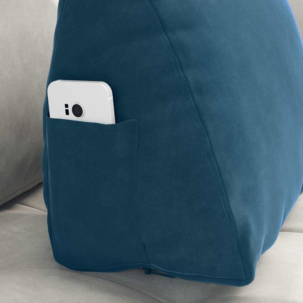 Back Cushion Blue 45 x 20 x 35 cm Cord Fabric