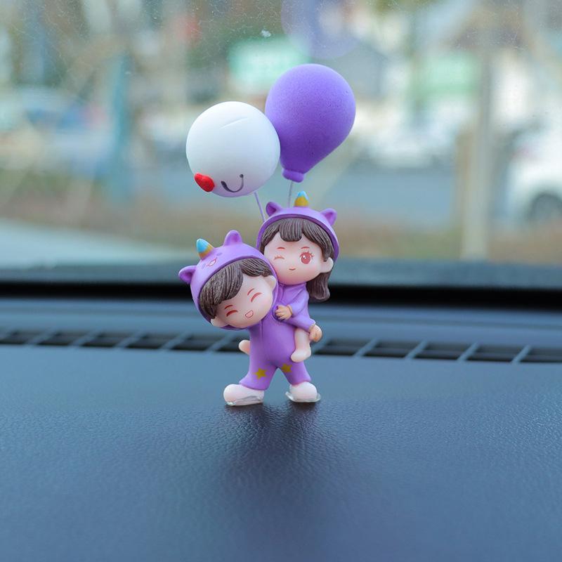 Милые креативные мультяшные украшения для автомобиля, украшения для центральной консоли автомобиля, аксессуары для салона автомобиля