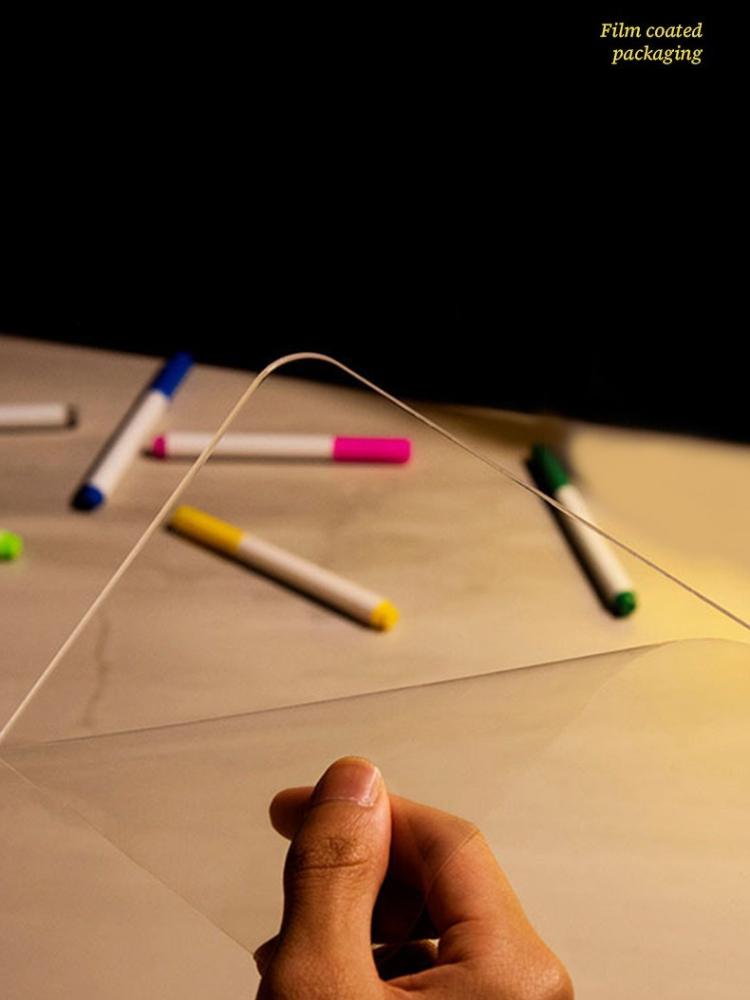 1 шт. Прозрачная акриловая доска для заметок с подсветкой, стираемая светящаяся рекламная доска для рисования от руки, ночник