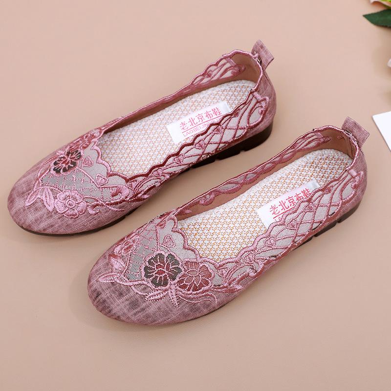 Летние сетчатые дышащие свободные плоские туфли для женщин 2024 года, новые кроссовки для женщин на платформе для ходьбы, повседневная обувь для мам, Chaussure Femme