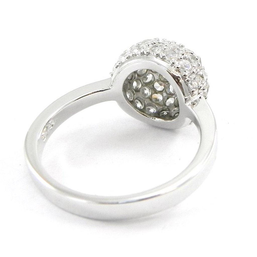 Silver Ring 'Jewels' White