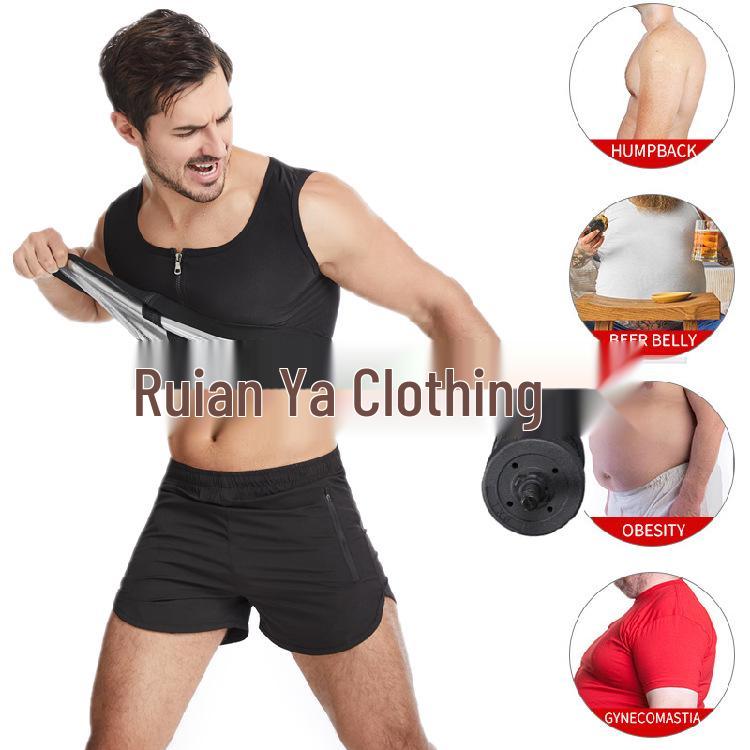 Мужской спортивный костюм-сауна для похудения - Корректирующее фигуру белье для контроля живота для фитнеса и бега