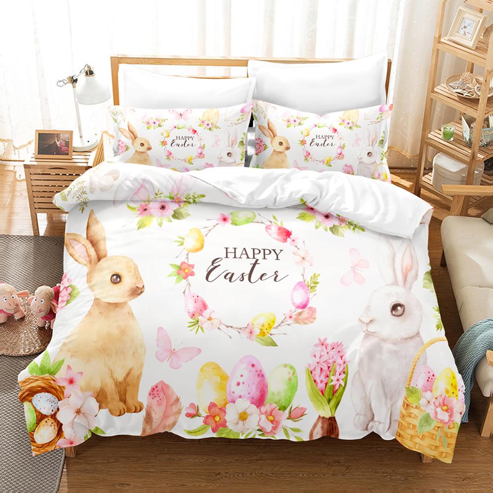 Постельные комплекты White Swan Мультяшное животное Детское пододеяльник Мальчики Девочки Милый Король Пододеяльник Спальня Постельный комплект Королева Постельный комплект