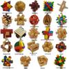 Wooden Disassembly Puzzle: Kongming & Luban Locks for Adult & Child Intelligence Development