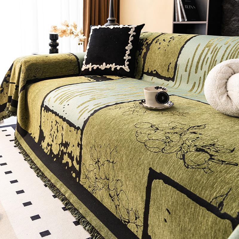 New Sofa Cover Cloth for All Seasons Retro Mid Century Style Sofa Towel Full Cover Sofa Blanket