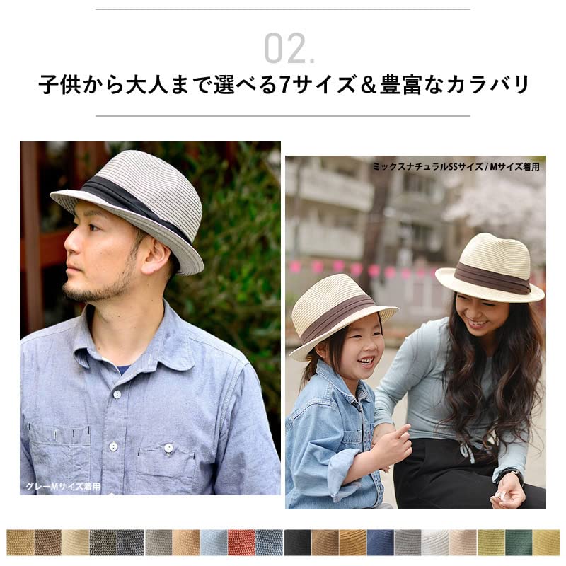 Nakota Mixed Paper and Large and Small Straw Foldable Panama Navy Hat, Men's, Women's, Kids', Sizes, Hat, Hat, Spring/Summer Hat, Fedora, Ribbon,