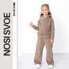 Girls’ Winter Clothing Set – Soft Interssoft Hoodie & Palazzo Pants, Warm & Stylish, Winter, 6447-136 HC