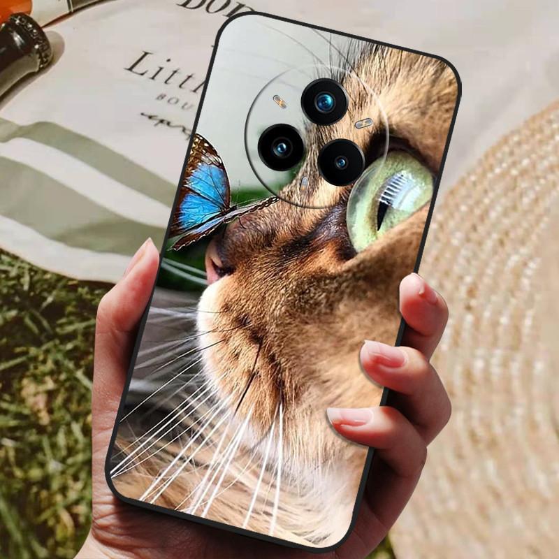 For Realme 14 Pro Plus Case Soft TPU Silicone Back Cover for Realme 14 Pro + Phone Cases Realme 14x 5G Global Cute Cartoon Capa