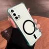 Сделай сам Магнитное кольцо Гелевый чехол для OPPO A95 4G Защита от падения с воздушными подушками по 4 углам