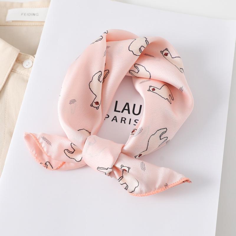 50 * 50 см шелковые шарфы весна и осень универсальное украшение профессиональные маленькие квадратные шарфы защита шеи связывающая сумка