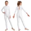 Kids Girls Long Sleeve Ballet Dance Gymnastics Leotard Jumpsuit Unitard Dancewear