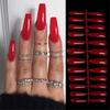 24Pcs/Set Acrylic Full Cover Manicure Nail Tips Ballerina Nail Coffin Fake Nail False Nails