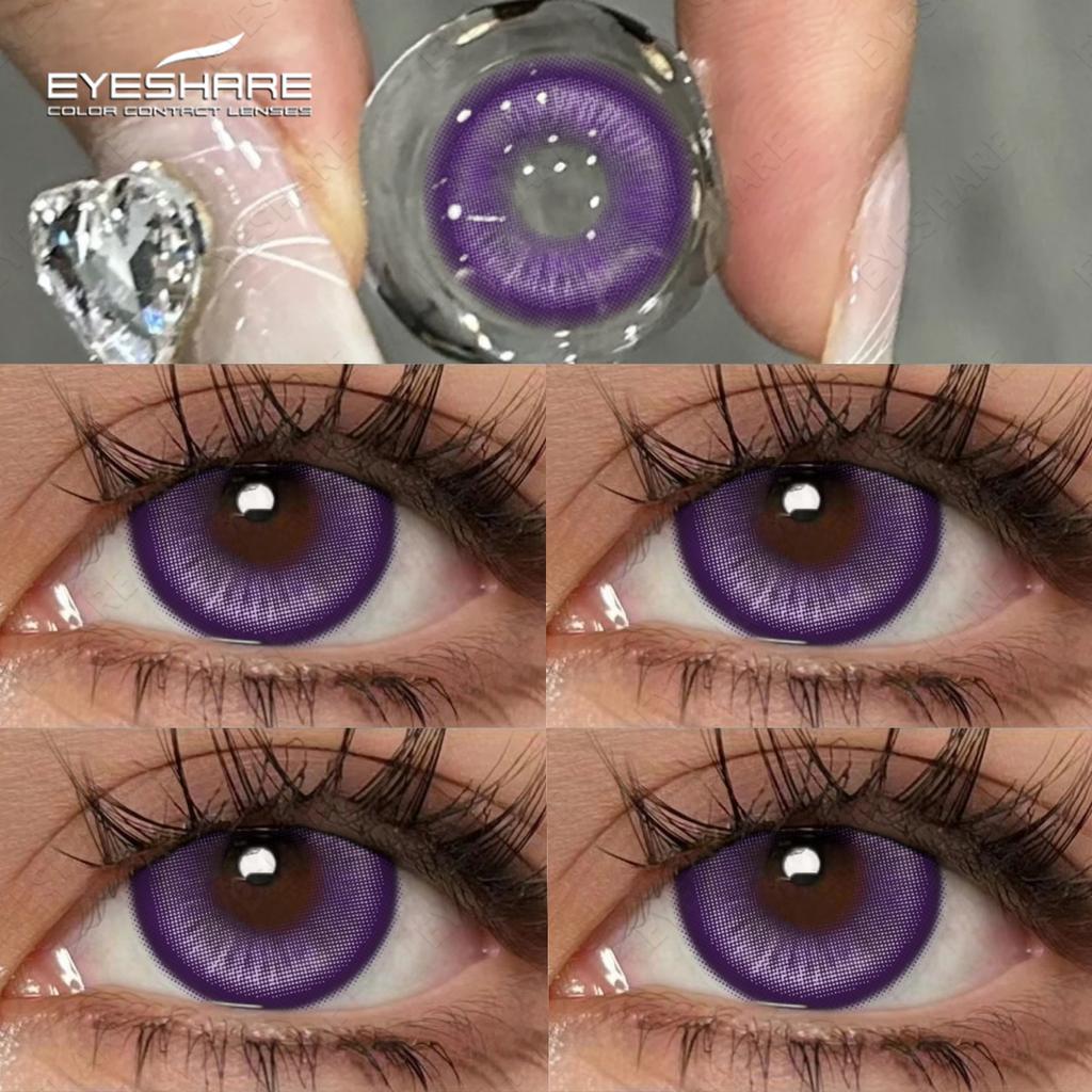 Eyeshare 1Pair Halloween Colored Contact Lenses for Eyes Lenses Red Eye Contacts Blue Eye Lens Cosplay Color Contact Lenses