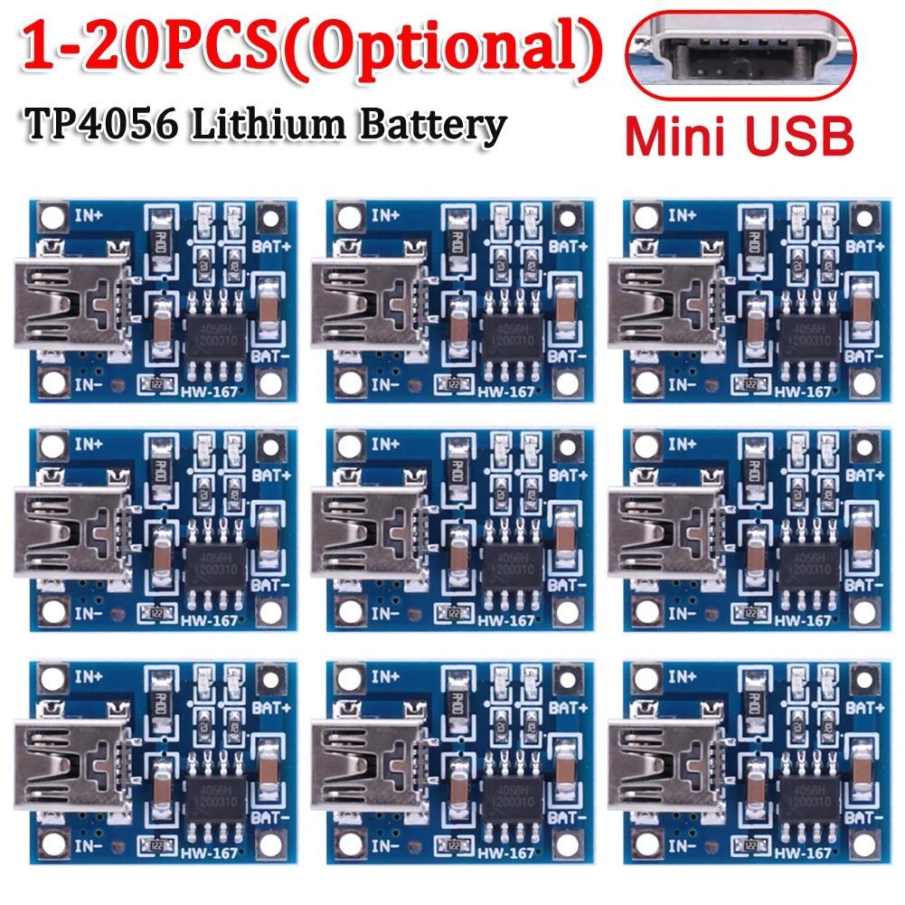 20 шт. 5 В 1 А Micro/Type-c/Mini Модуль зарядки литиевой батареи 18650 TP4056 Плата зарядки с защитой Двойные функции 1 А Li-ion