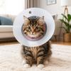 Breathable Recovery Cone Collar Adjustable Cat Anti Lick Cover Pet Protective Collar  Training