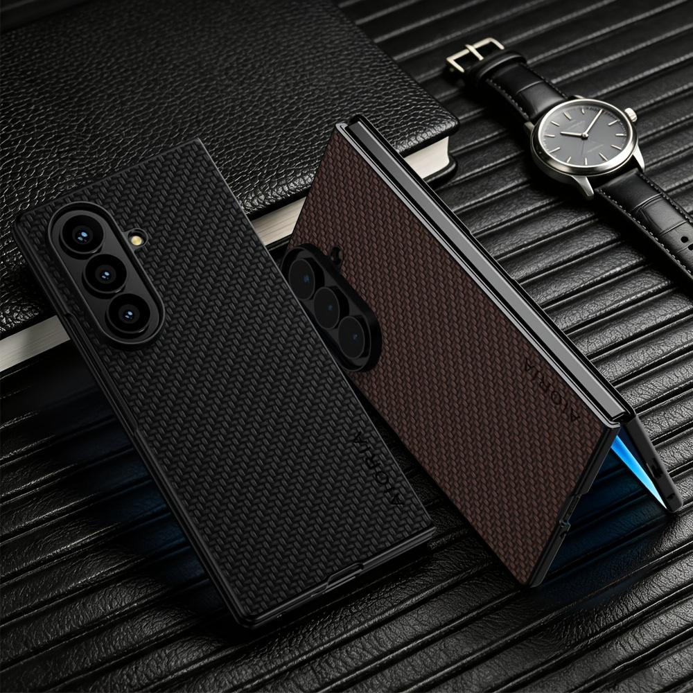 New Fashion Phone Case for Samsung for Galaxy Z Fold 8 Ultra for Samsung for Galaxy Z Flip 8 Business Casual Faux Synthetic Leather Phone Cover
