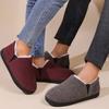 Order A Size Up House Shoes Casual Women Shoes Winter Indoor Fluffy Home Shoes for Men Outdoor Antiskid High Ankle Furry Slippers