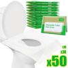 50/30/10PCS Portable Disposable Toilet Seat Covers Type Travel Camping Hotel Bathroom Accessories Paper Waterproof Soluble Water