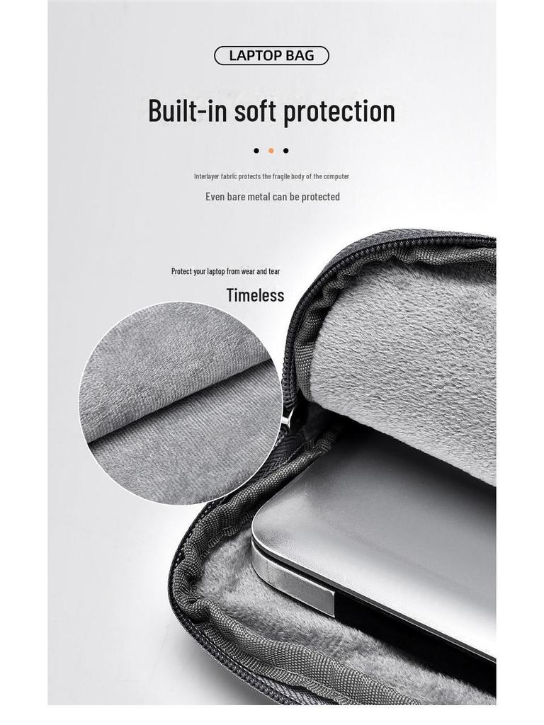 Мужской Портативный Мессенджер-Портфель - Большая Вместимость, Сумка для Ноутбука и Документов (13-15.6 дюймов)