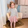 Baby Girl Blouses Long Sleeves Stylish Version for 4-6 Years Old