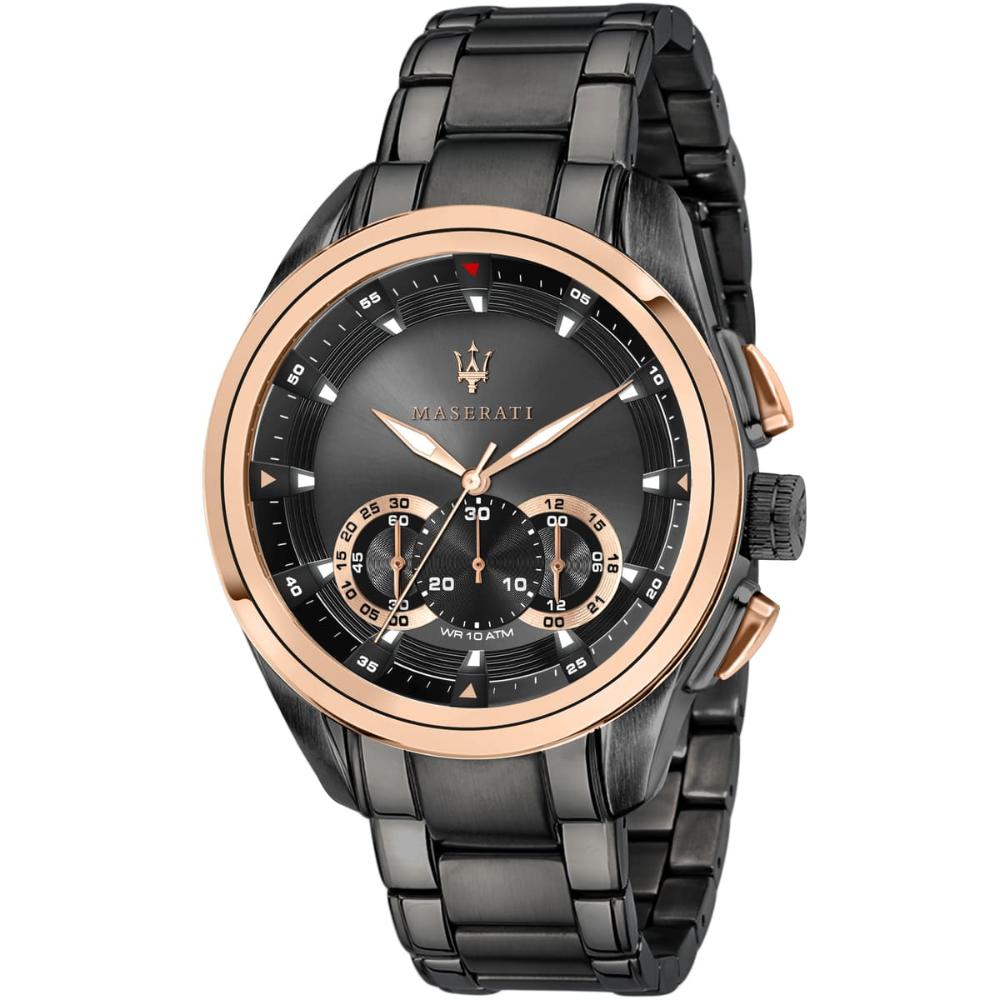 Maserati R8873612016 Traguardo Chronograph Black Dial Men's Watch