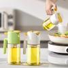 Glass Oil Dispenser 2-in-1 Oil Storage Bottle Refillable Oil Spray  Kitchen